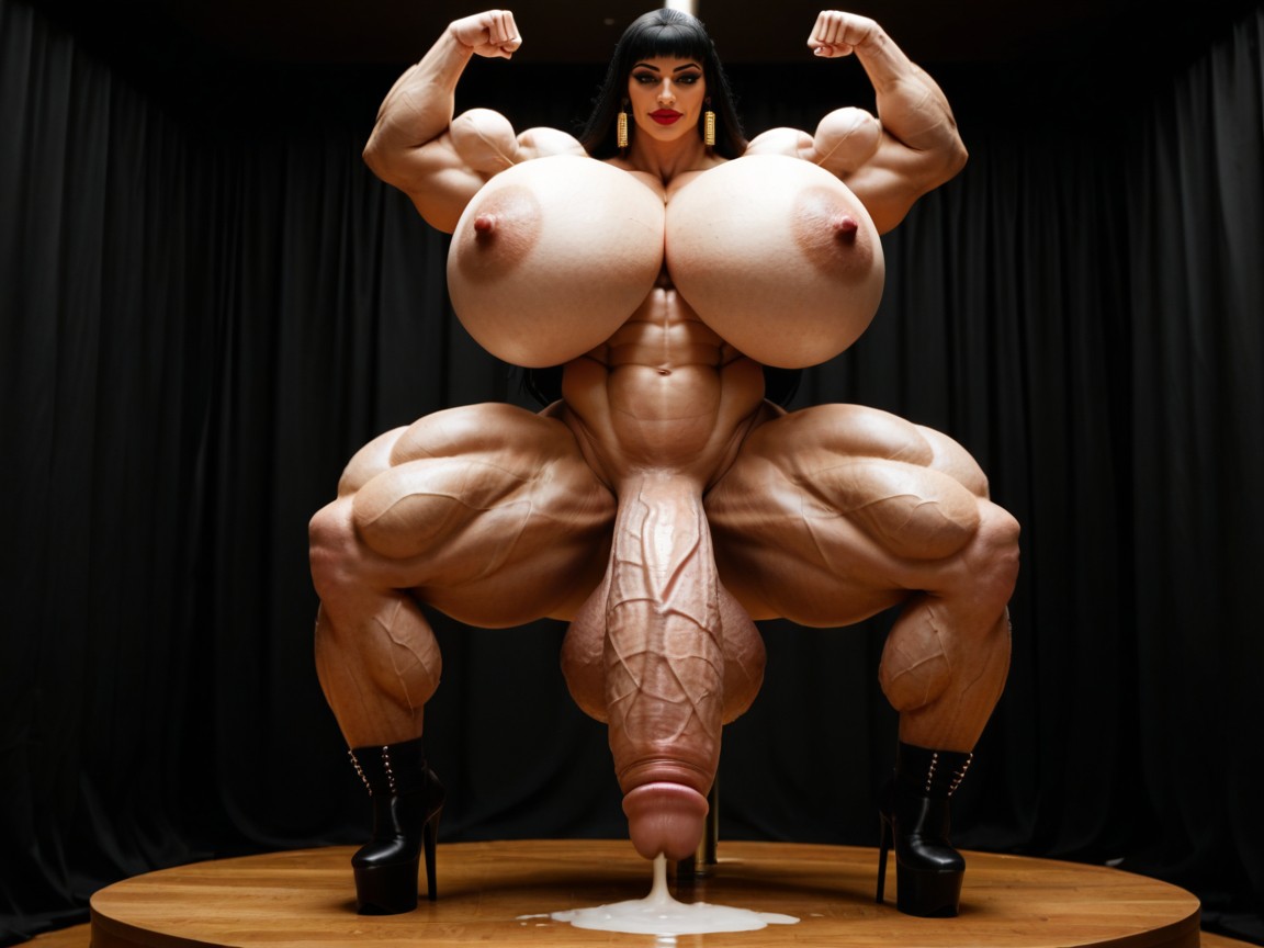 Regarder Le Visualiseur, Gigantic Hyper Sagging Testicles, Absurdly Veiny Transfrau KI-Porno
