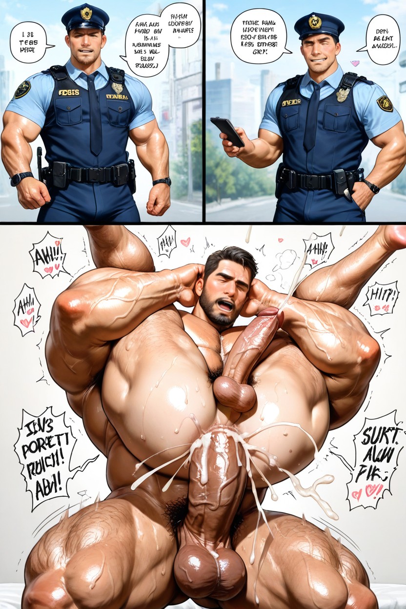 Sagging Hairy Balls, Correct Number Of Appendages, Speech Bubbles Porno IA Gay