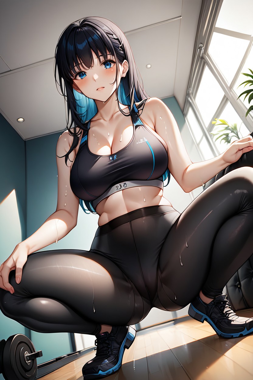 Curvy, Anime, Close Up View Hentai AI Porn