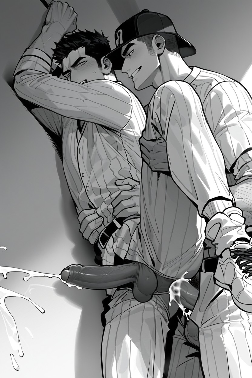 Yaoi, Two People In Frame, Masculine AI同性恋黄片