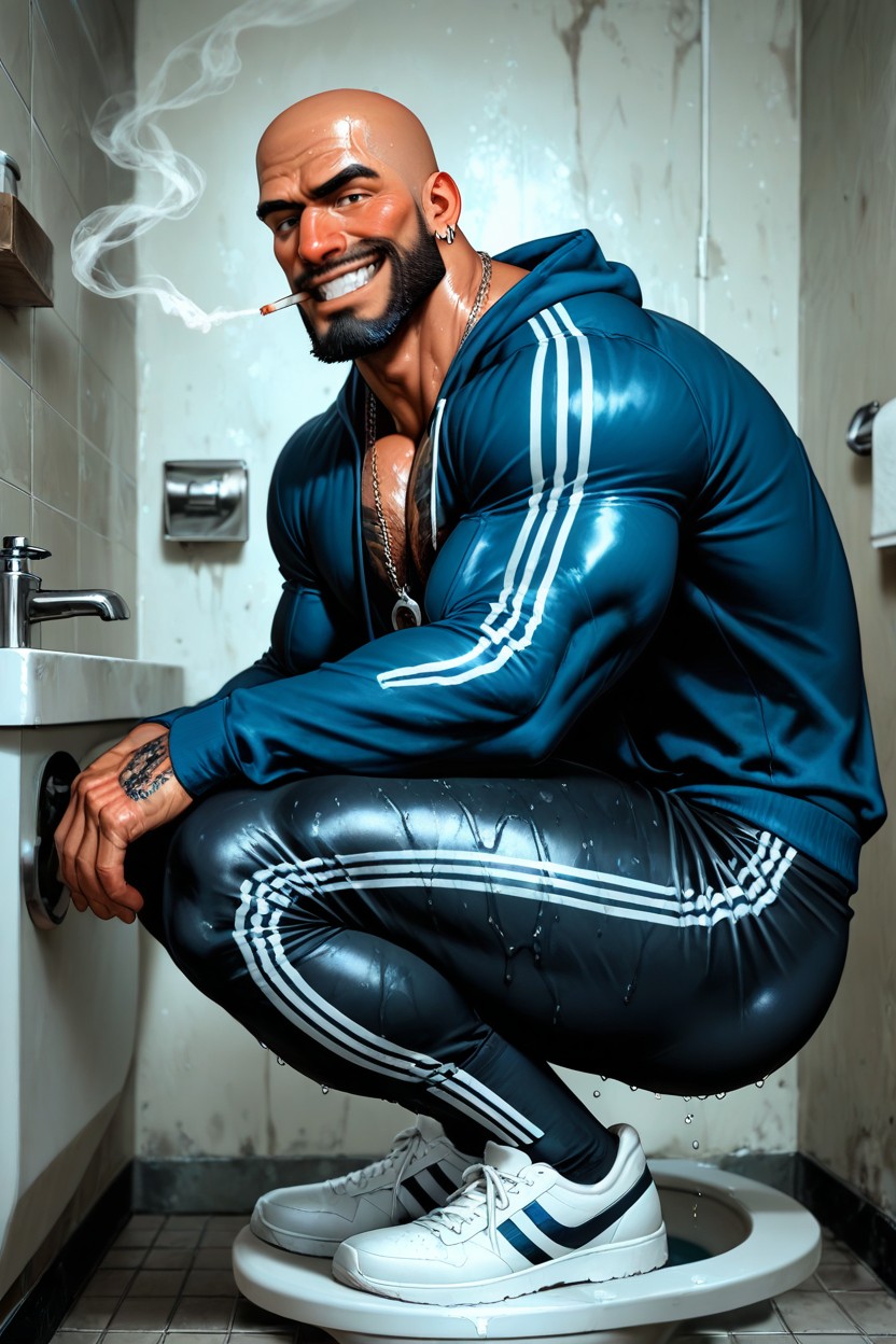 Big Necklaces, Tattoos, Shaved Body Porno gay IA