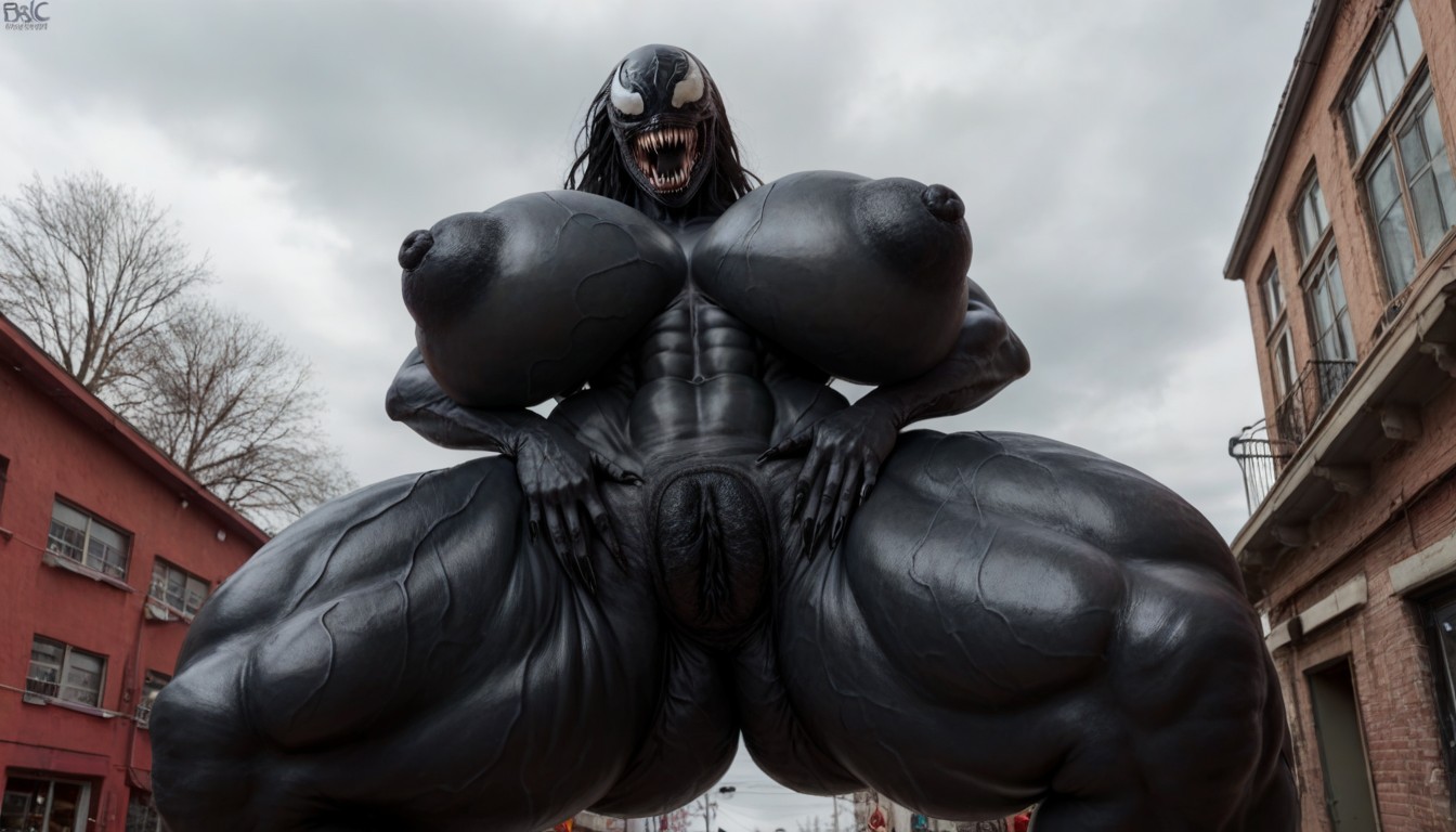 Sharp Teeth, Huge Ass, Female Version Venom AI Porn