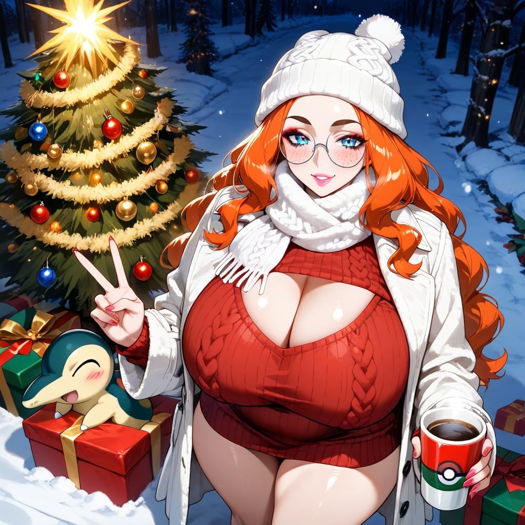Bright Red Cheeks, Soft Body, Plump Arms Hentai AI Porn