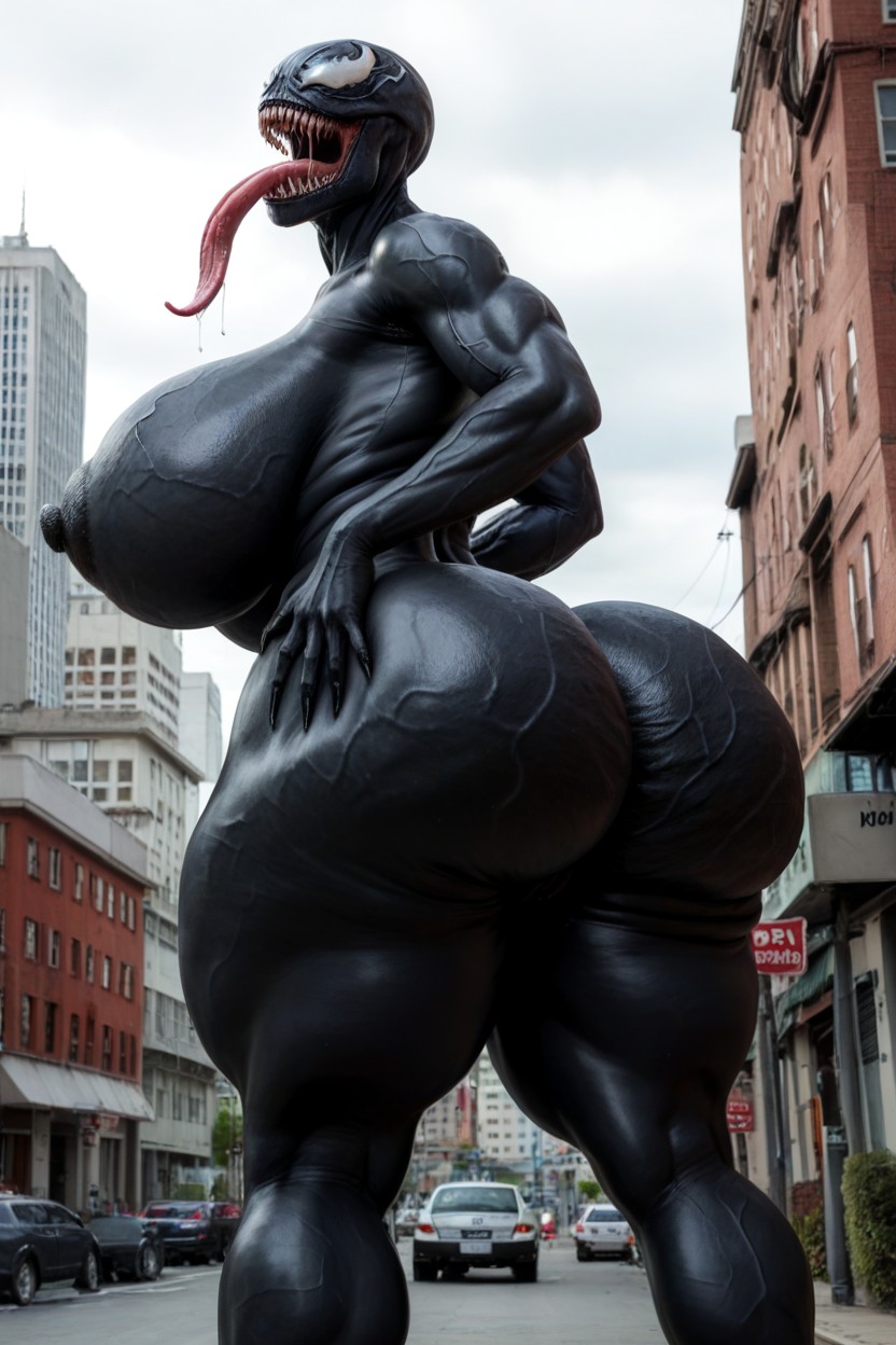 Black Skin, Clouds, Black Nipples AI Porn