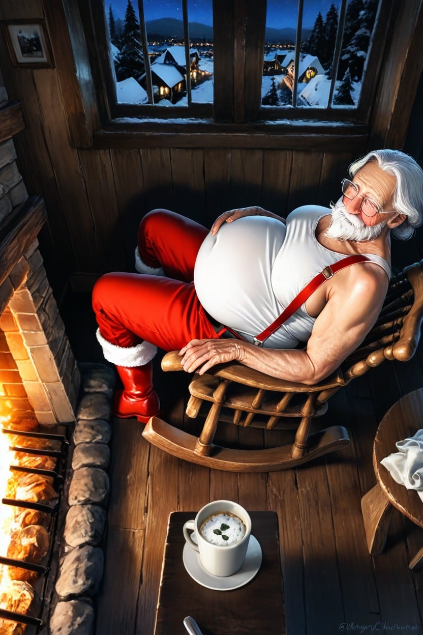 Snoring, Long White Beard, Night Time Hentai IA