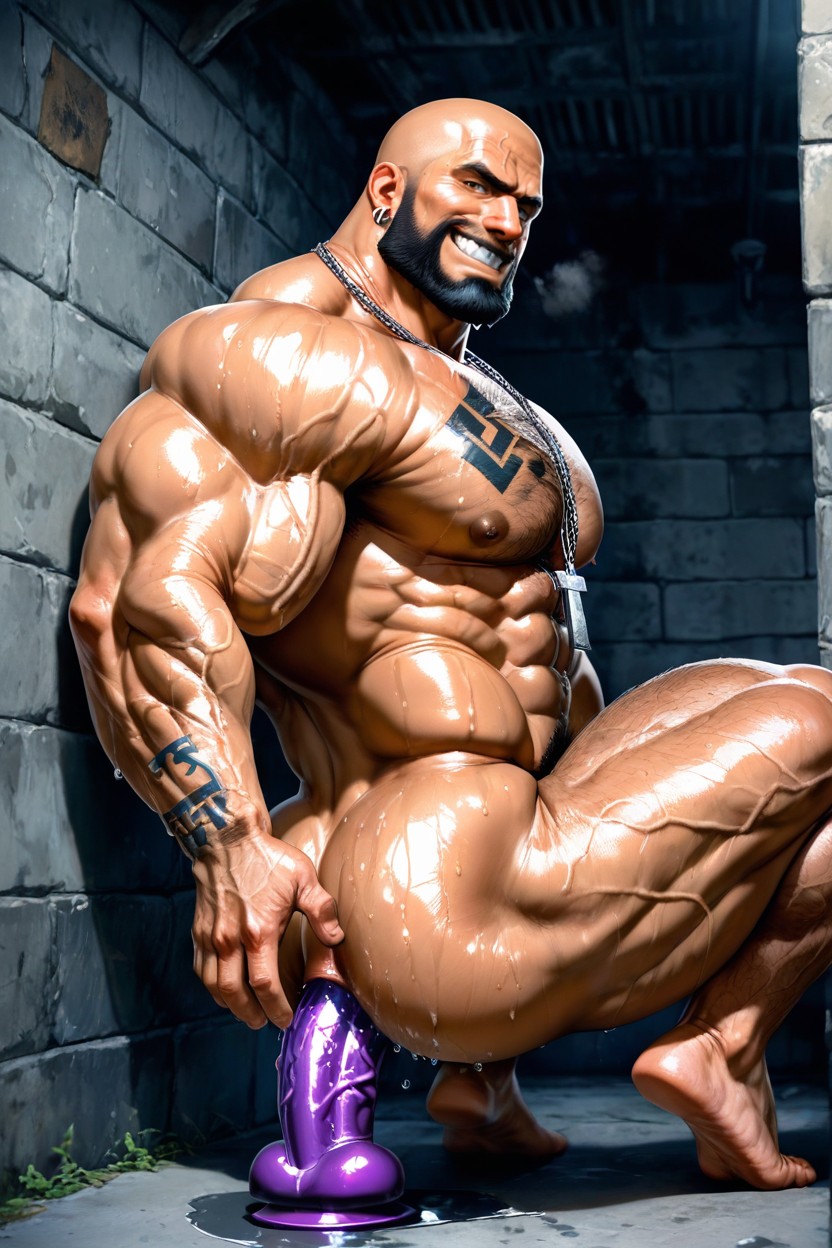 Low Hanging Balls, Square Jaw, Big Adam's Apple Porno IA Gay