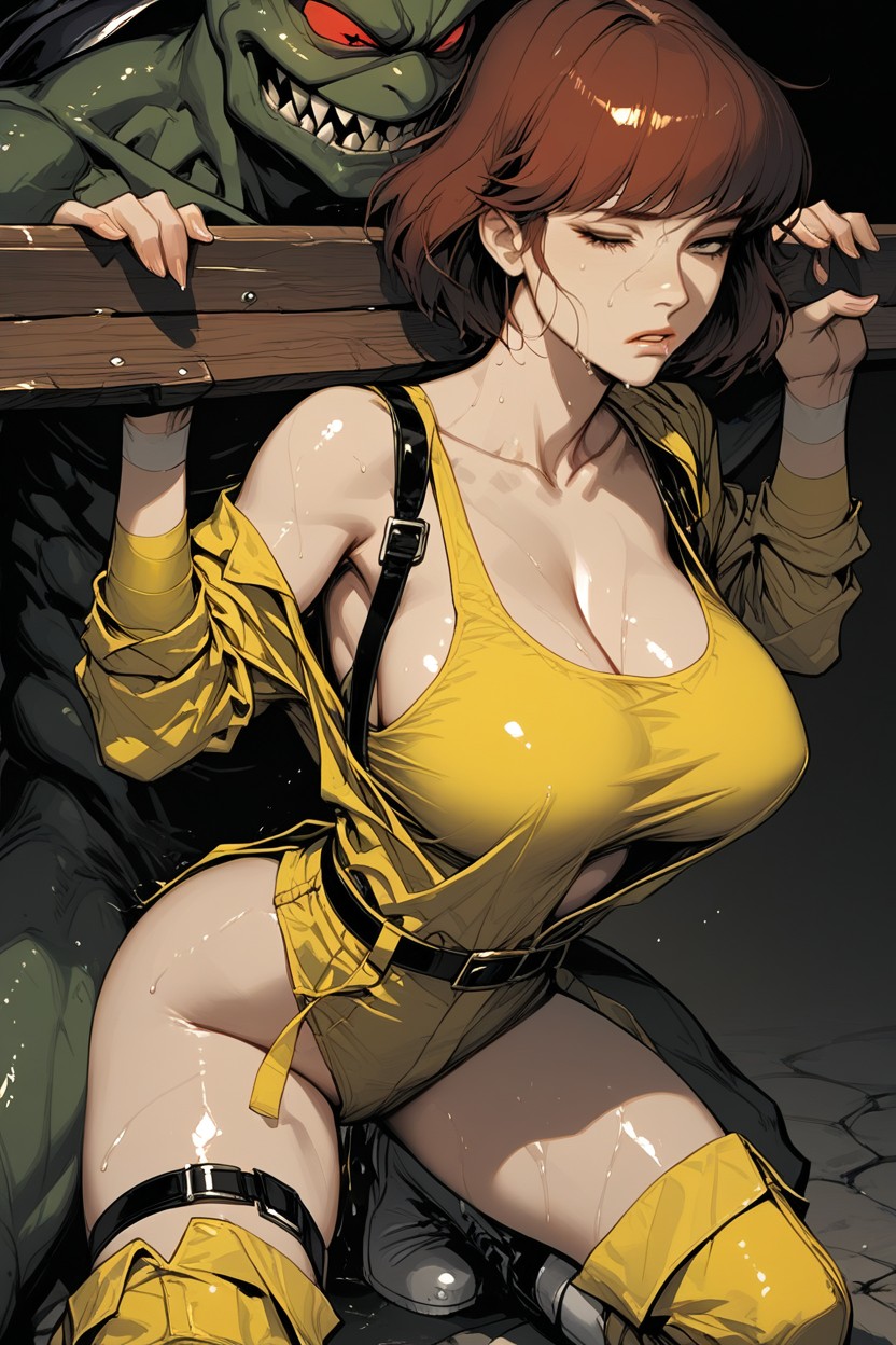 Pilloroed Pose, Utility Belt, On AI Porn