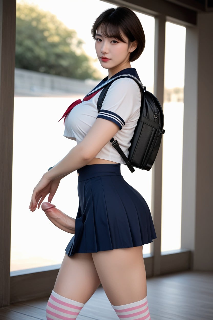 Hime, Pale Skin, Closed Mouth Asian AI Porn
