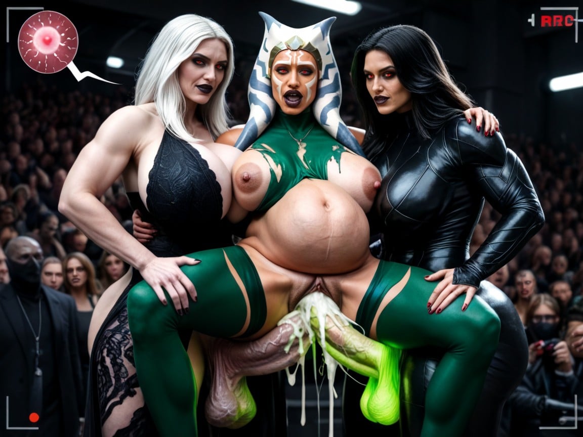 Masturbating Villain Futanari Crowd, X-ray, Horny AI Porn