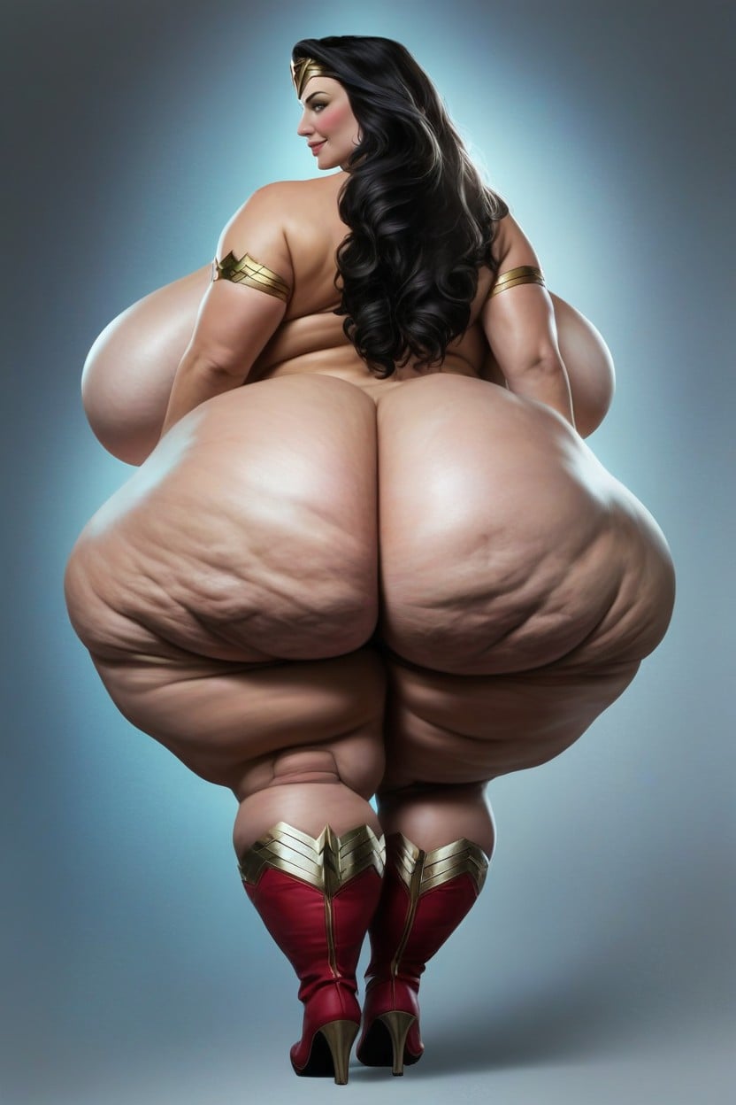 Thick Thighs, Extremely Large Ass, Breast Expansion AI Porn