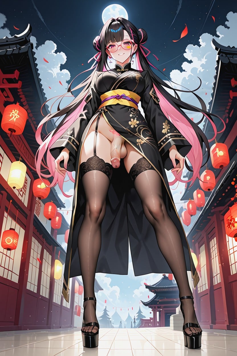 Hime Bangs Hair, 18+, Red Lanterns Porno IA transsexuelle