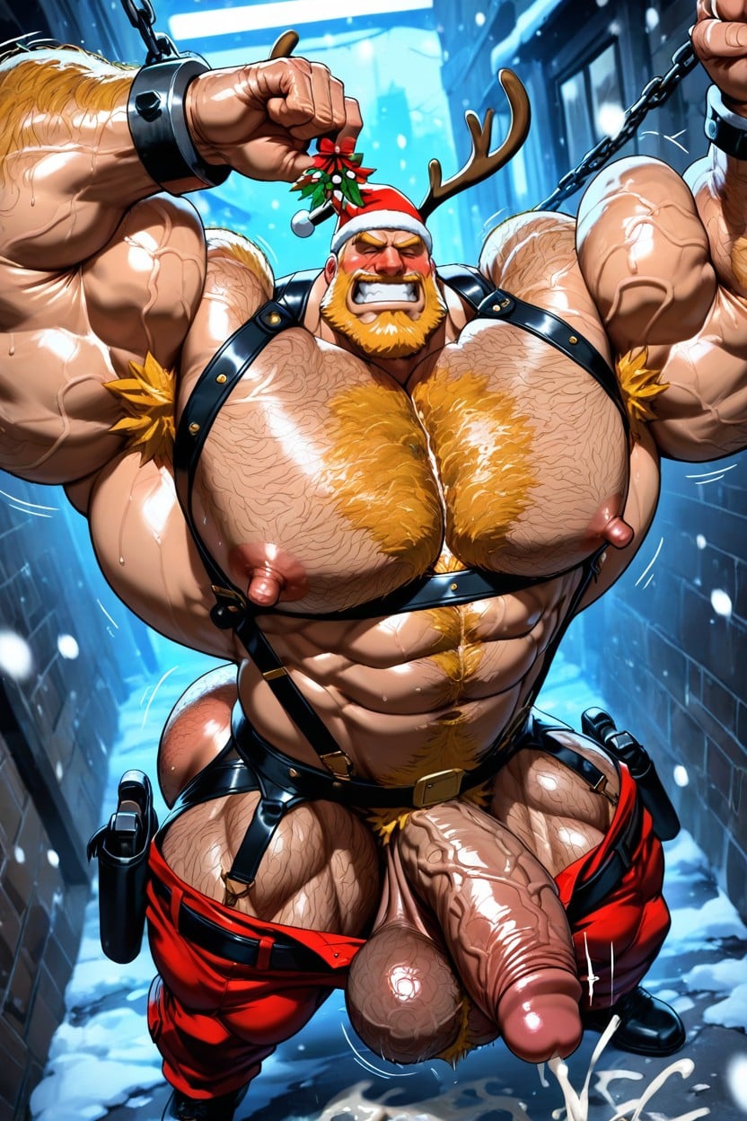 Blushing, Romantic, Holly Tentacles Wrapping Around Pecs And Cock ゲイAIポルノ