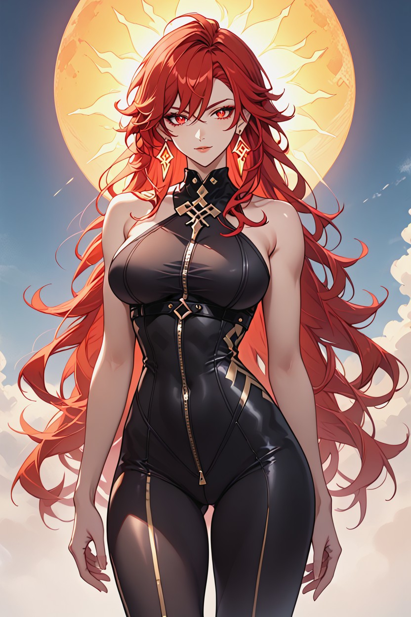 Knee-length Hair, Long Waist, Naked Hentai IA