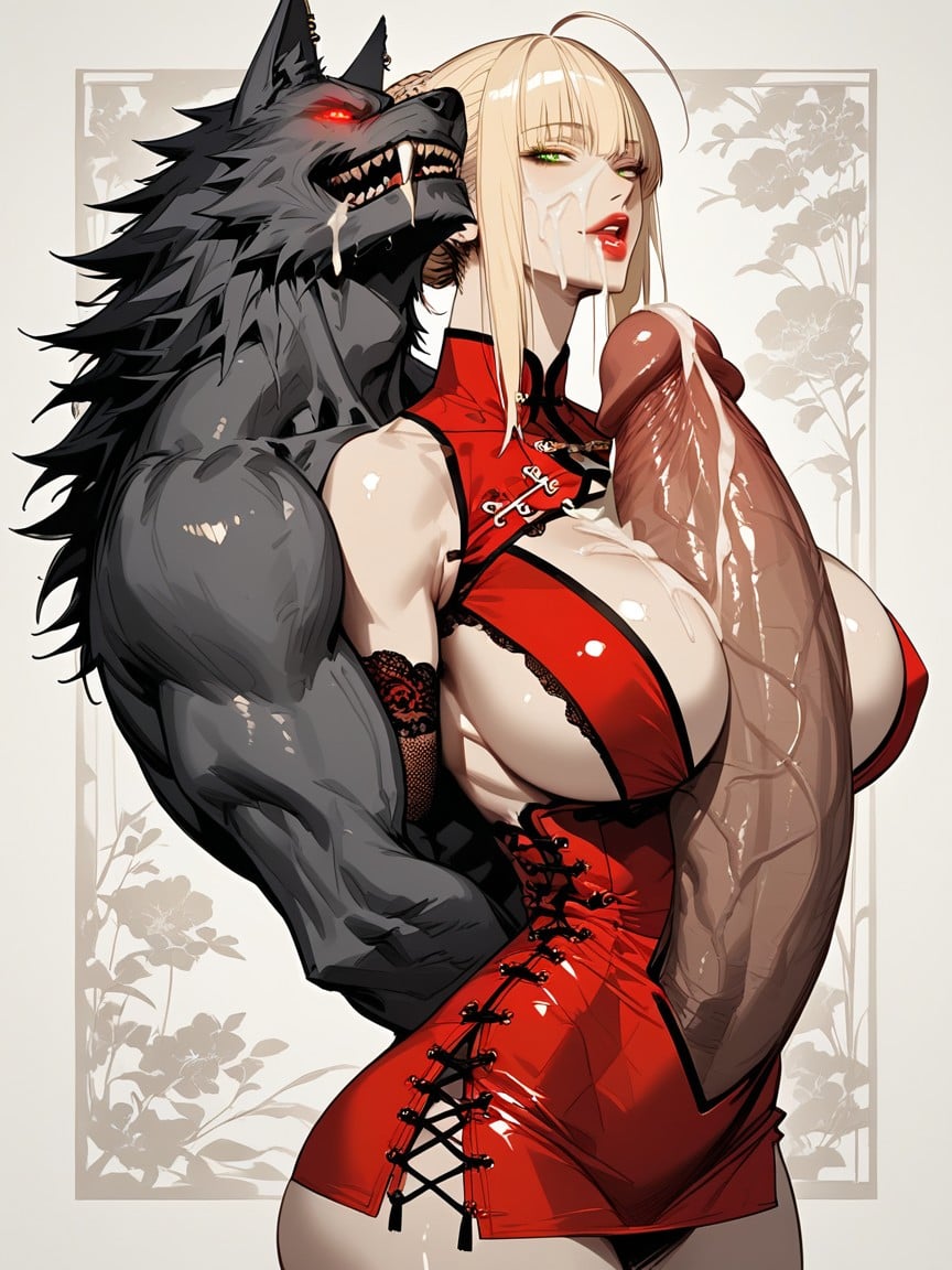 Green Eyes, Perfect Figure, Voluptuous Hentai AI Porn