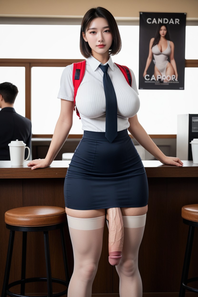 Tight Line Skirt, Sharp Focus, Stunning Beautiful Face Porno IA Asiatique
