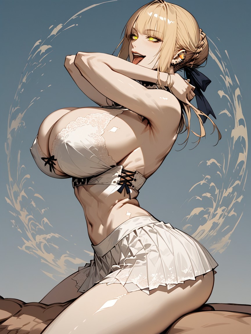 Full Body, Arched Back, Cowgirl (3rd Person) Hentai AI Porn