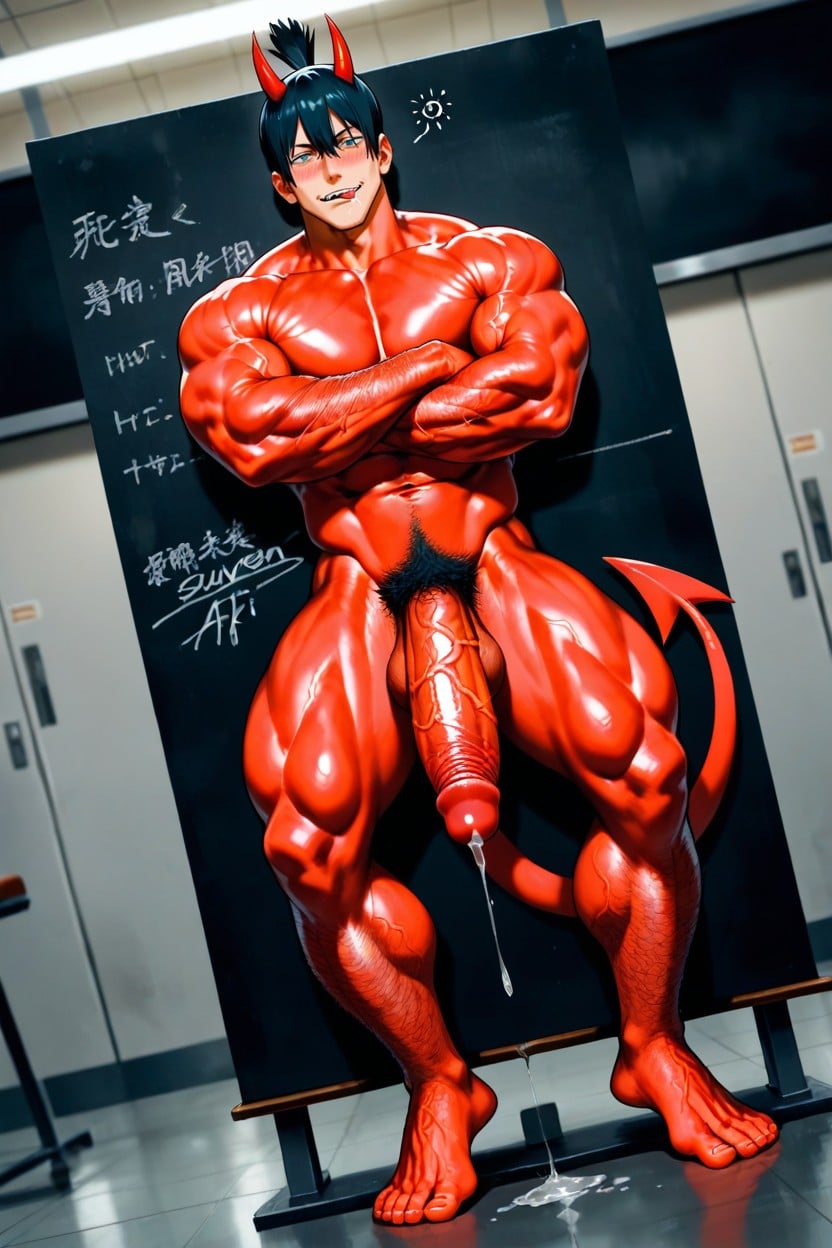Close View, Fit, Strong Arms AI Gay Porn