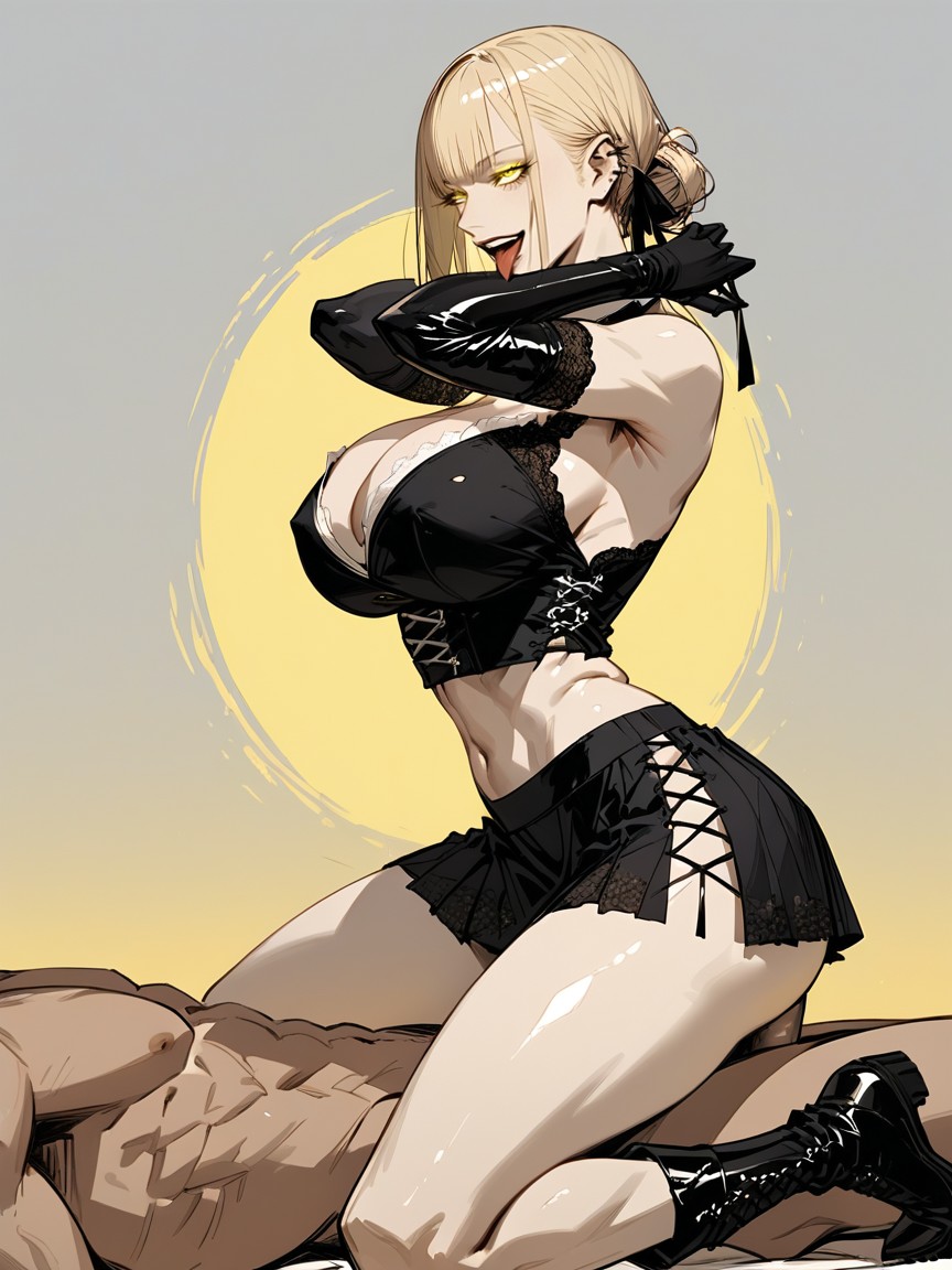 Cowgirl (3rd Person), High Resolution, Extremely Snatched Waist Hentai AI Porn