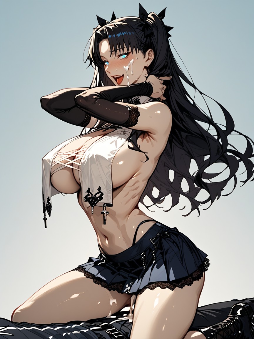 Anime Style, Seductive, Goth Hentai IA