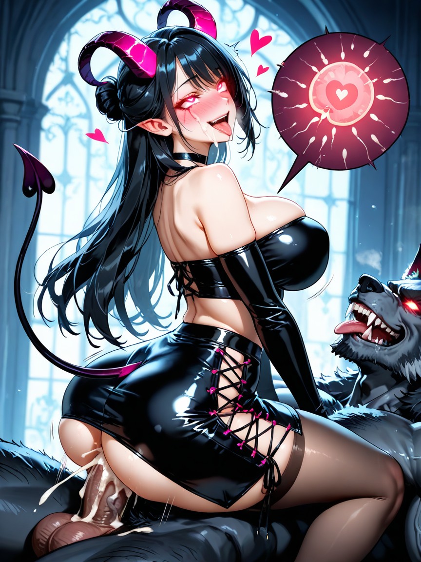 Hands Gripping Ass, Japonés, Side View Hentai IA