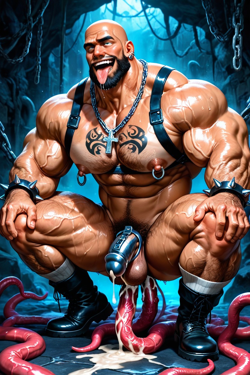 Square Jaw, Bodybuilder, Handsome Porno gay IA