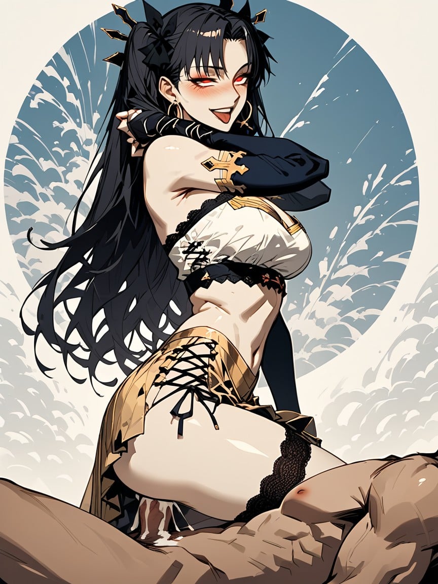 Cumshot, Happy, Goth Hentai AI Porn