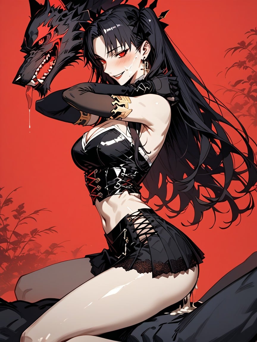 Cleavage Expressive Eyes, Full Body, Full Face Blush Hentai AI Porn