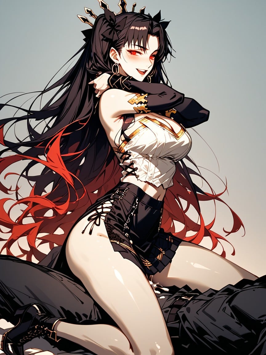 Anime Style, Arms Together, Side View Hentai AI Porn