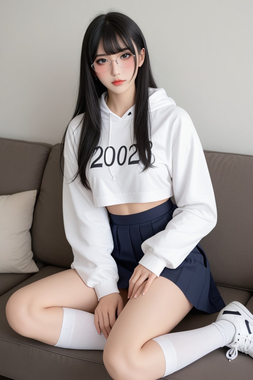 Idol Face, Hotel Room, On Couch Porno IA Asiatique