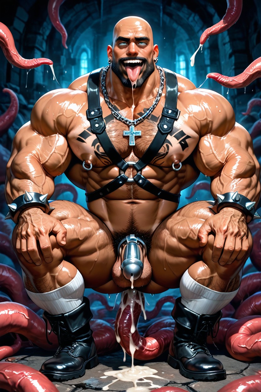 Harness, Big Nipples, 钉扣手镯 AI同性戀黃片