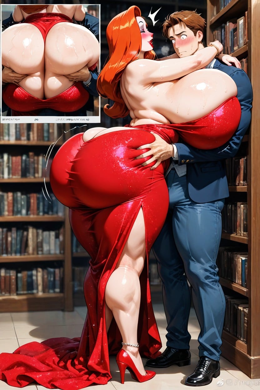 Breast Expansion, Grabbing Buttocks, Hugging Him Hentai AI Porn