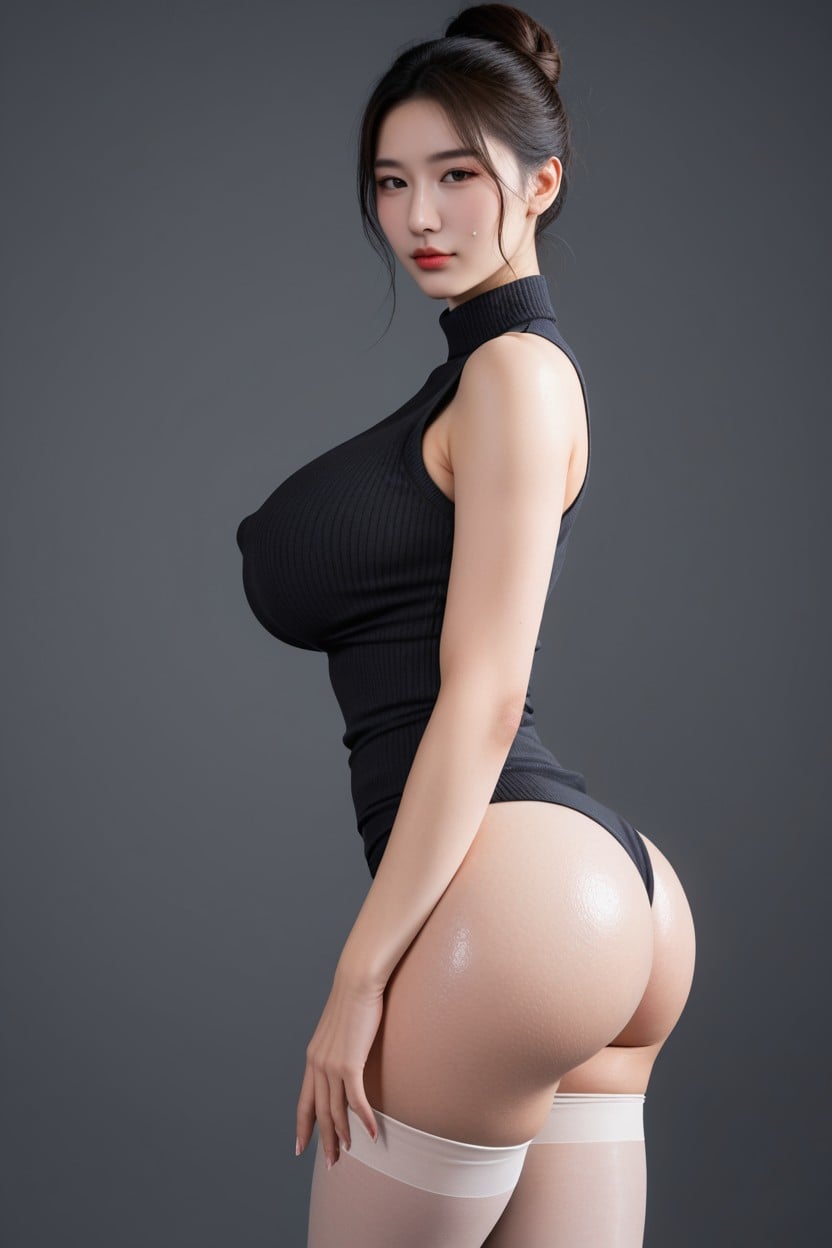Pink Nipple, Hyper Detail, Thick Thighs Porno IA Asiatique