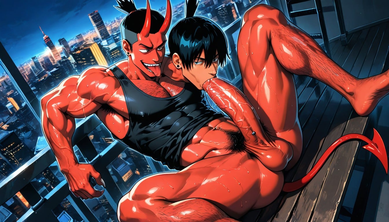 Jacob's Ladder Piercing, Handsome Hayakawa Aki, Cleavage AI Gay Porn
