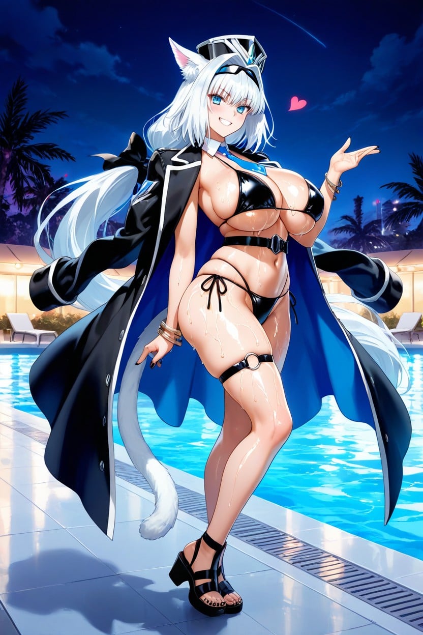 Smile, Shiny Skin, Black Sandals Hentai AI Porn
