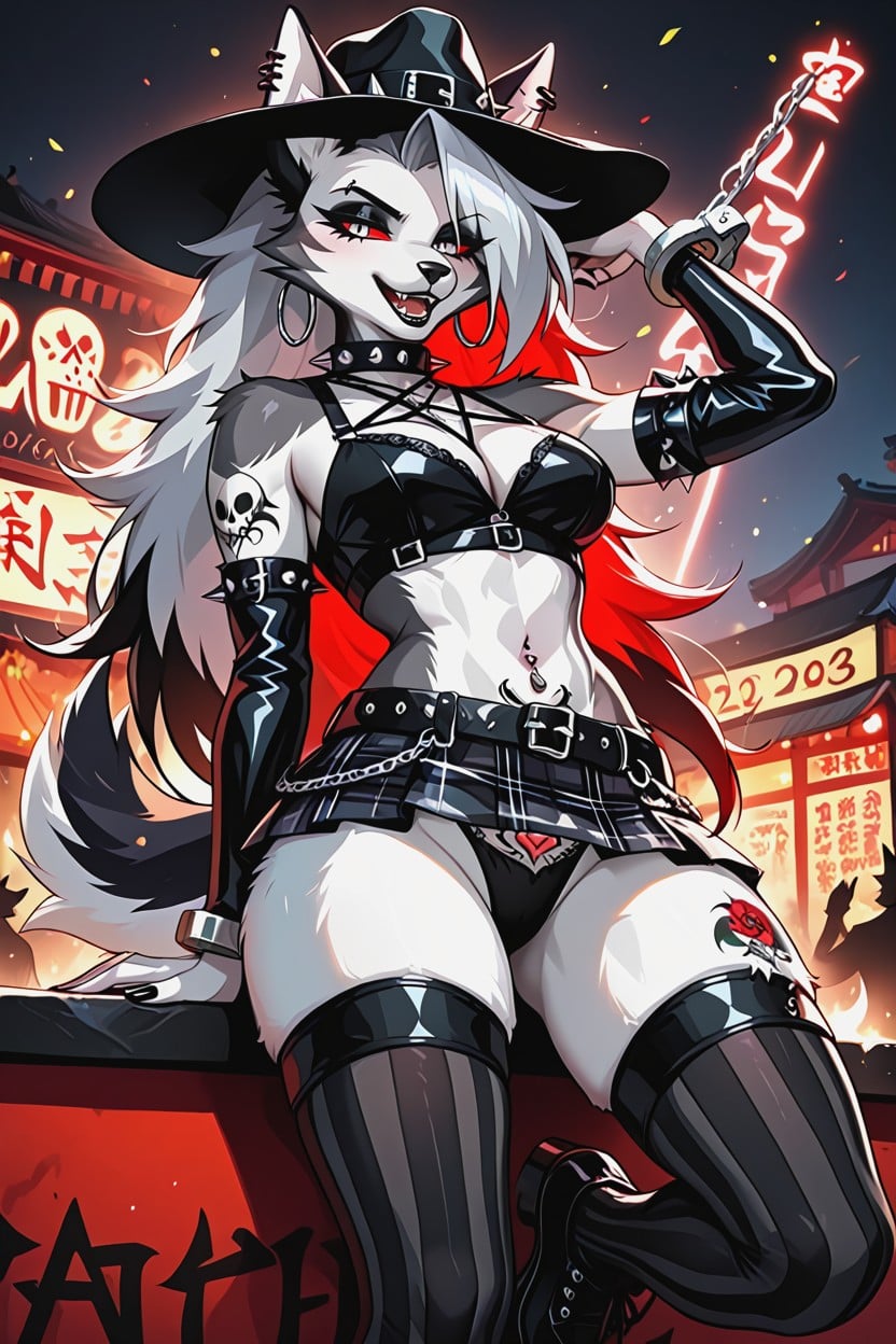 Black Eyeliner, 18+, Party Furry AI Porn