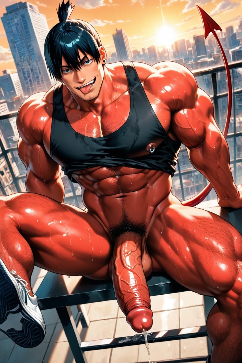 One Leg Up, Perfect Anatomy, Bottomless Porno IA Gay