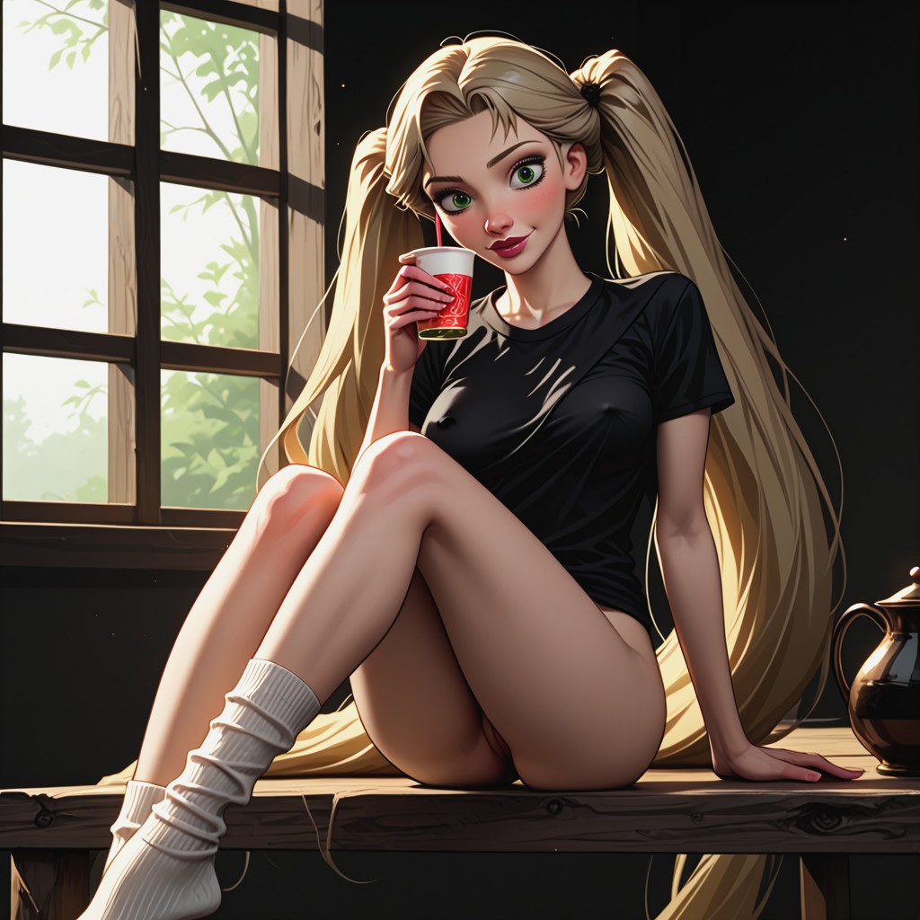 Cuerpo Completo, Green Eyes, Slimleg Hentai IA