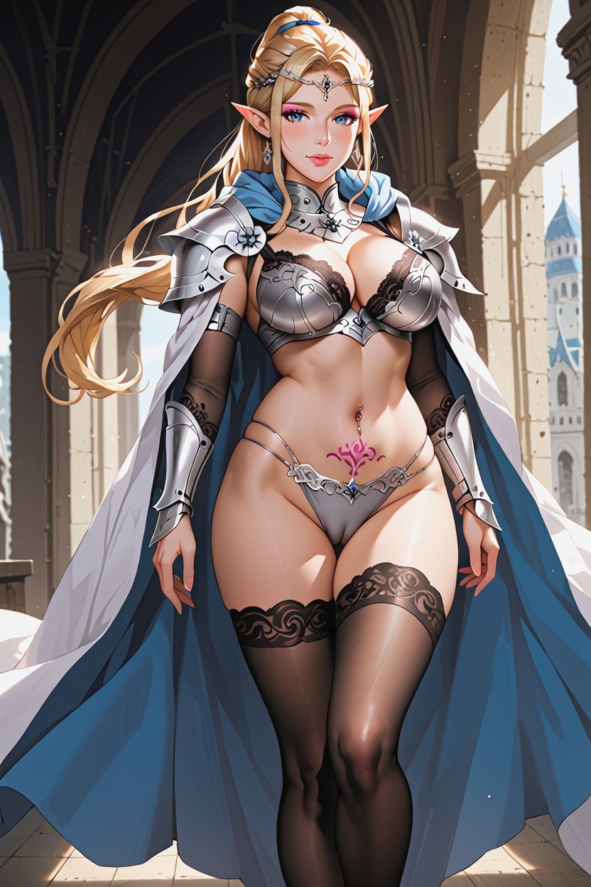 Cloak, Looking At Viewer, Pale Skin Hentai AI Porn