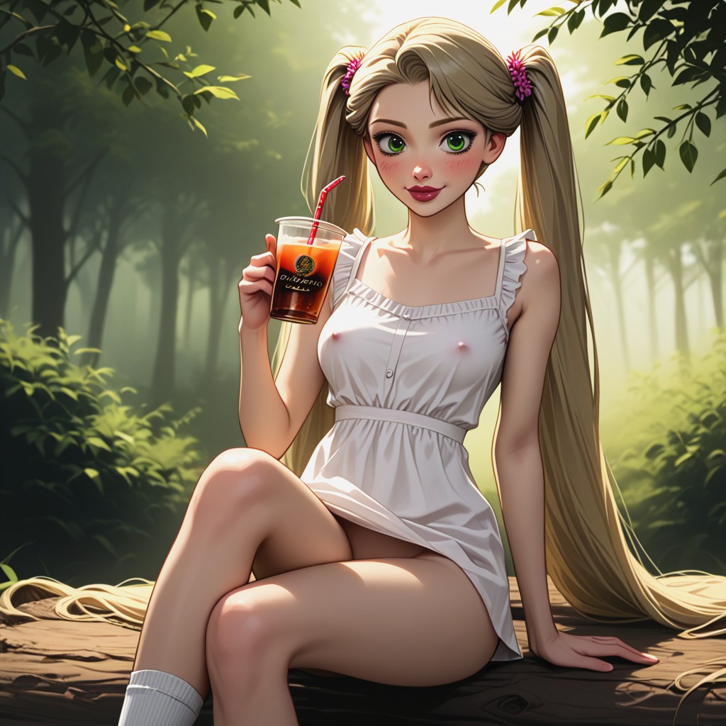 Dark Red Lip Liner, Realistic, Slimleg Hentai AI Porn
