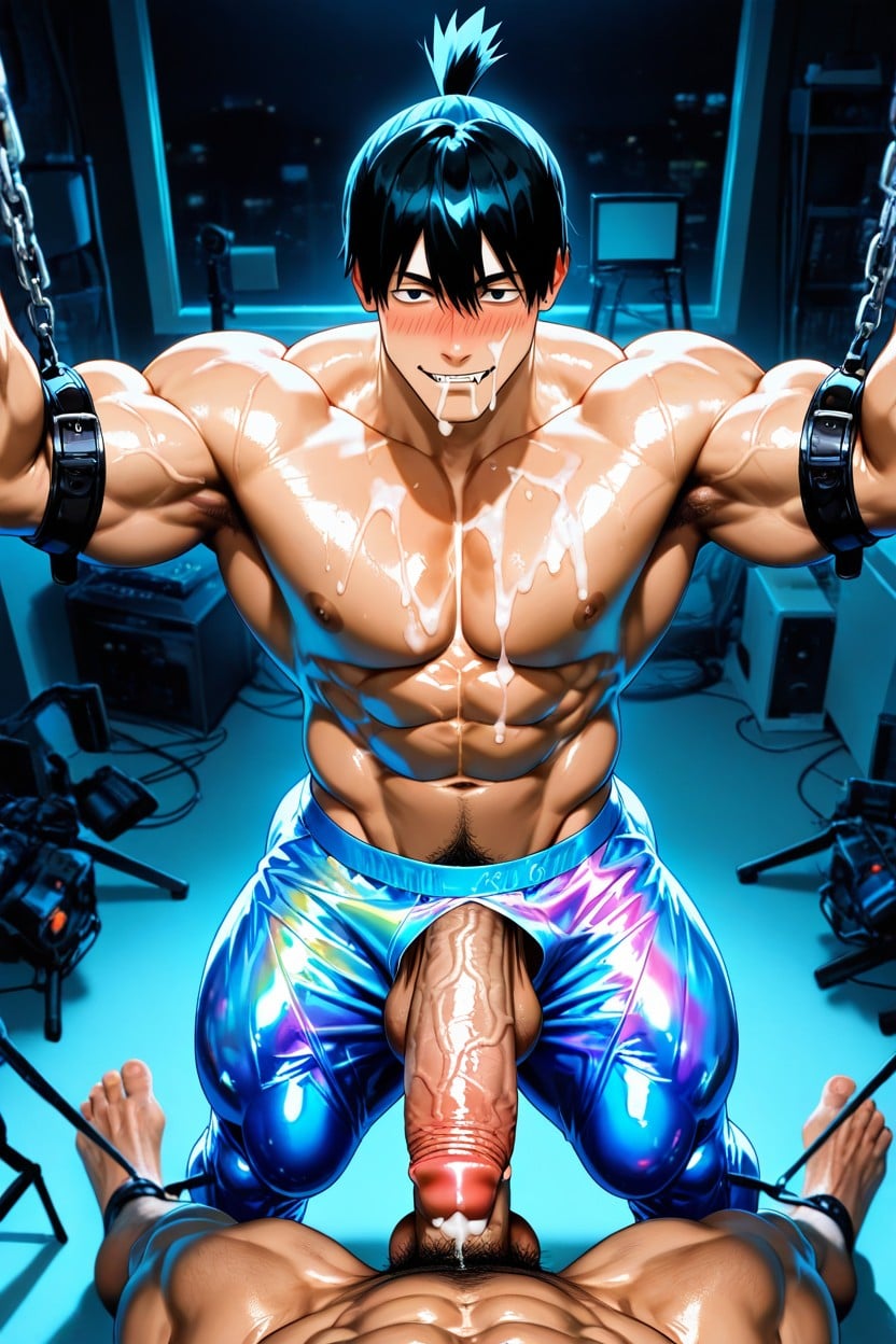 Pénis Plus Grand Que Le Corps, Male Focus, Fit Porno IA Gay