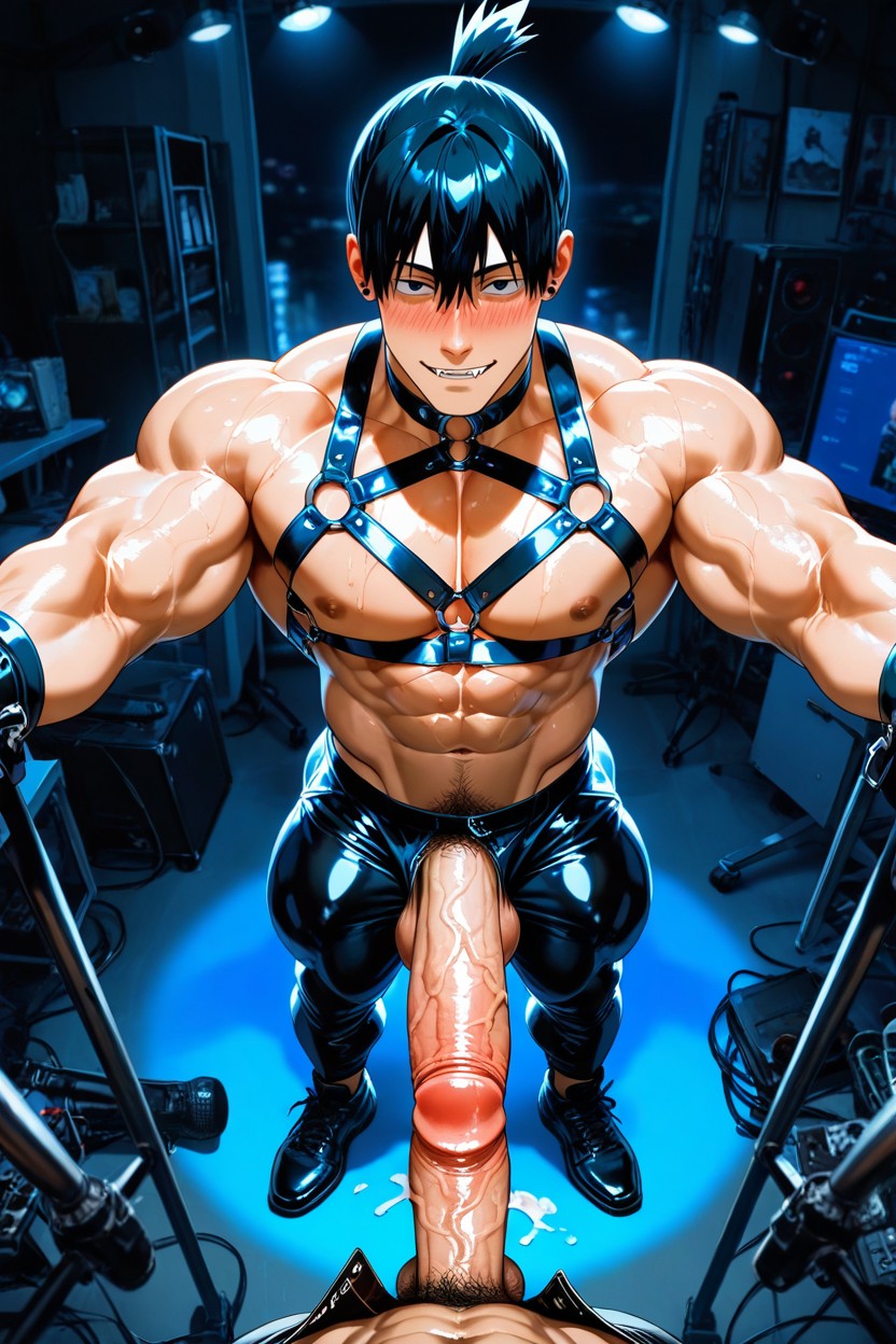 Excited, Gay, & Perfectly Styled Black Hair AI Gay Porn