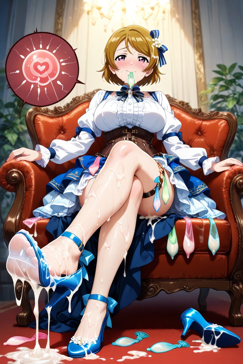 A Lot Ring Used Condom Thigh Circumference, 18+, Swallowing Semen Hentai AI Porn