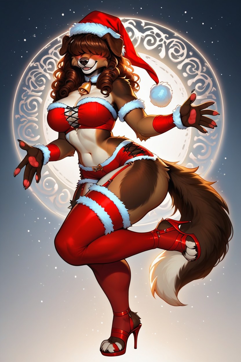 Highly Detailed, Curly Fur, Sparkling Rhinestones Furry AI Porn