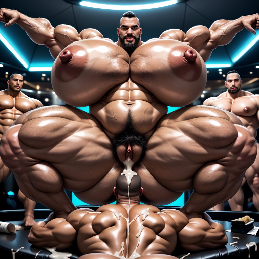 Thick, Huge Hyper Asses, Sideburns AI Porn