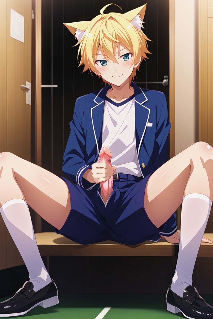 無衣服, 肌肉很發達, Assis, Jambes Écartées Porno IA Gay