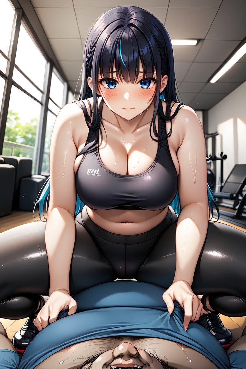 Fat Man, Shy Expression, Anime Hentai IA