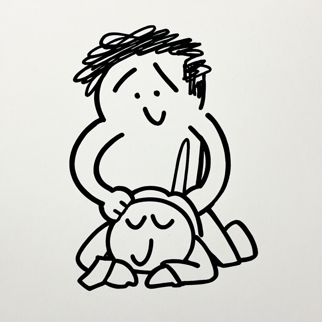 Simple Black Lines, No Texture, No Shading Porno IA Gay
