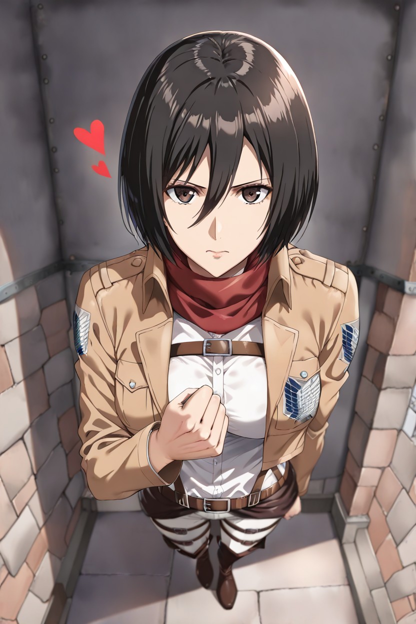 Japanese, No Other Characters, Survey Corps Emblem Hentai AI Porn