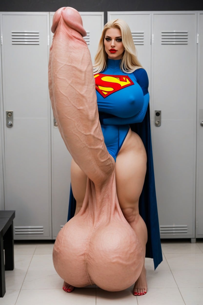 Penis Thicker Than Legs, Penis Is Just Way Too Gigantic, Hyper Long Penis Shemale AI Porn