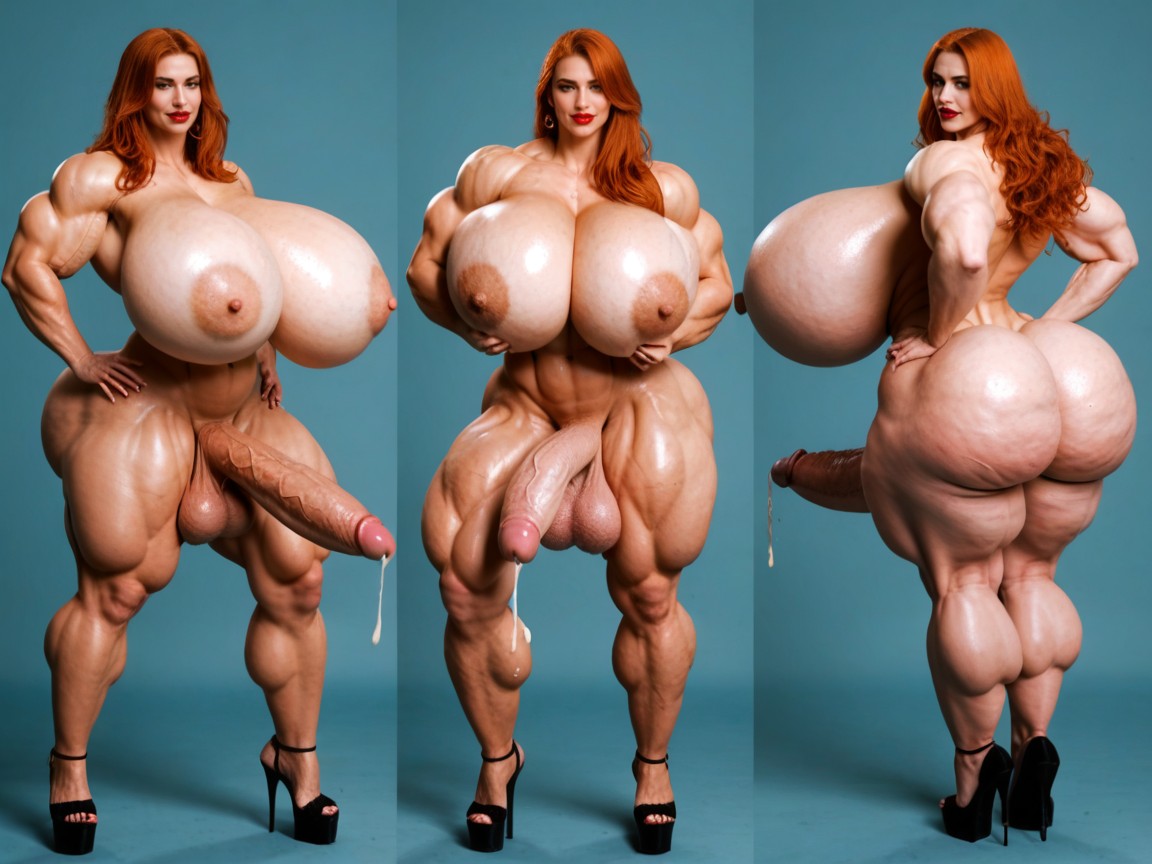 Hairy Futanari, Futa On Female, Waist Shemale AI Porn